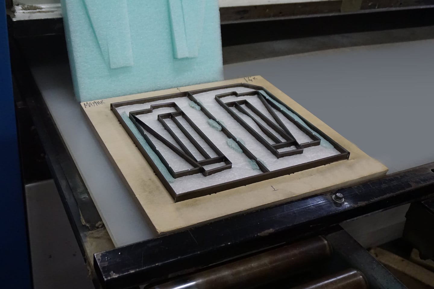 Die-cut tooling in Maypak production equipment