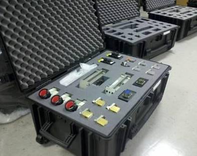 Electronic control equipment fitted into protective transport cases