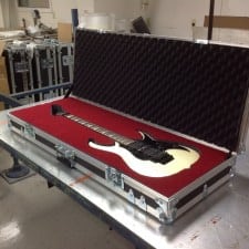 Guitar case insert during fabrication
